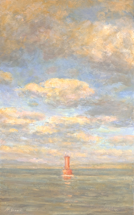 灯台と雲